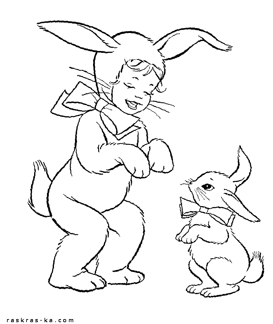 Пасха в Америке. Раскраска для распечатывания