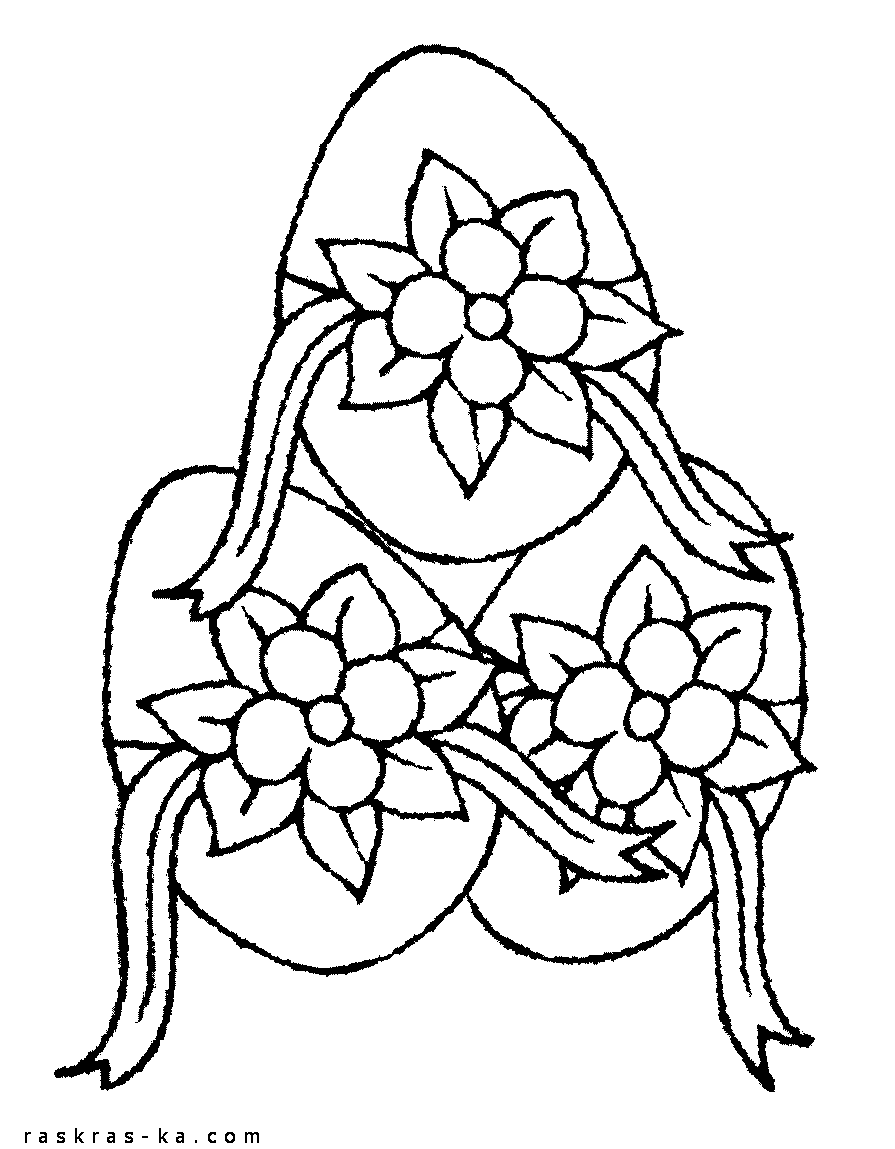 Украшение для яиц на Пасху в виде цветов