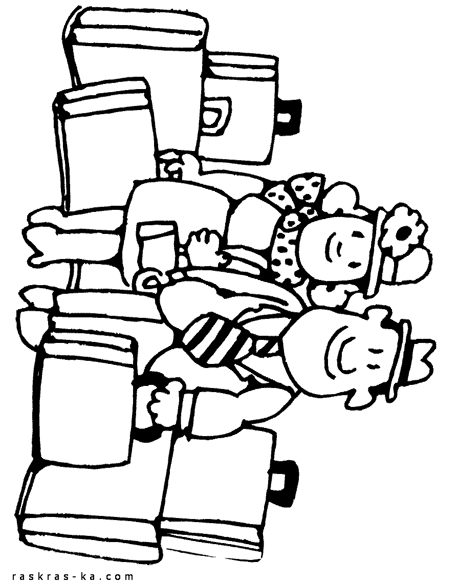 Отпуск, каникулы - раскраски как я провел лето