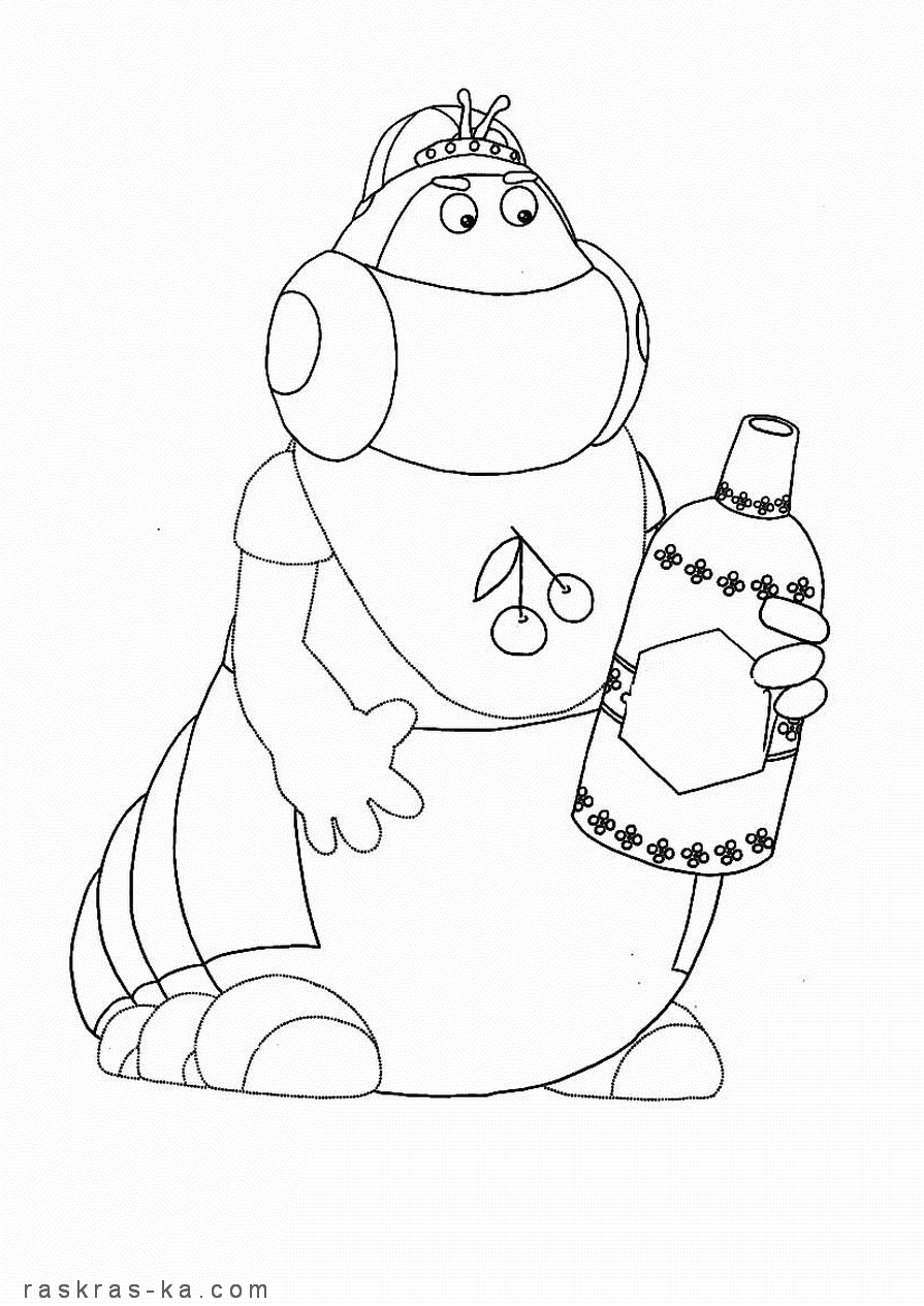 Много раскрасок про Лунтика на сайте raskras-ka.com