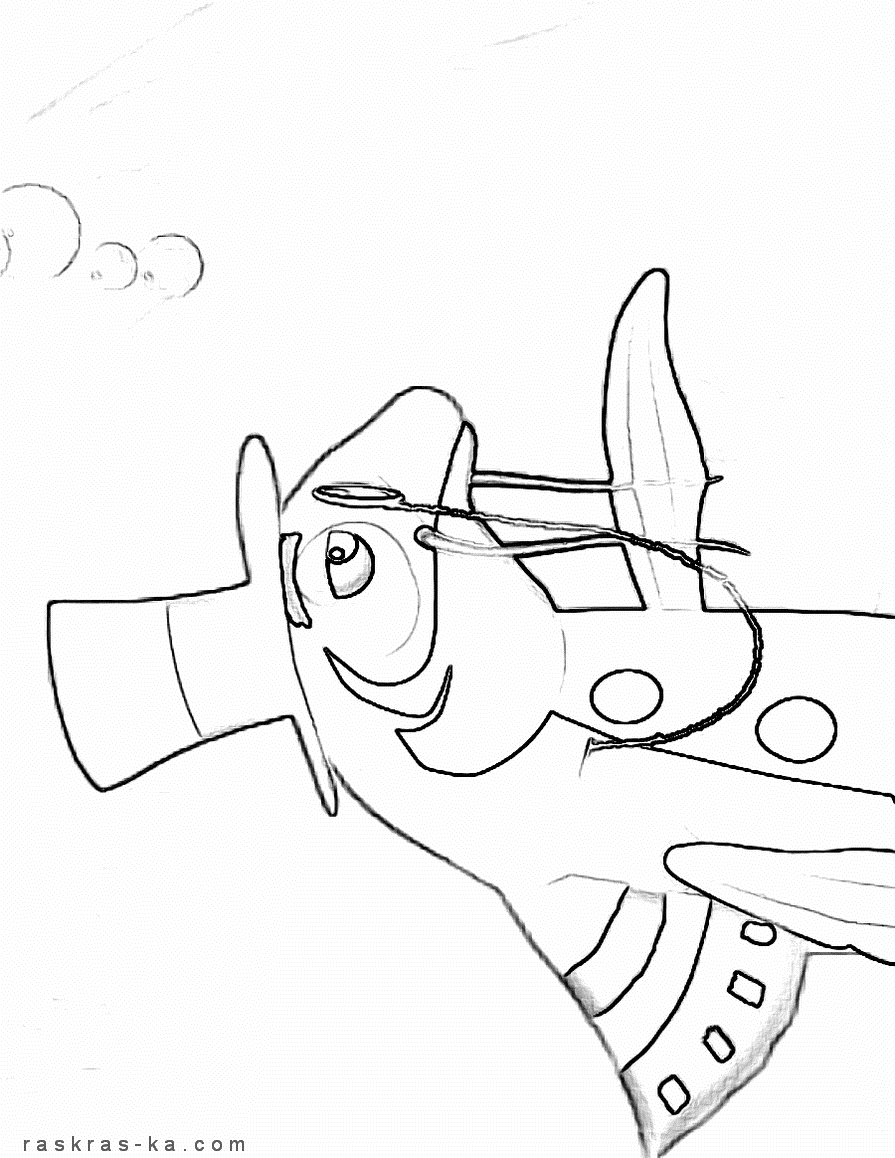 Мультик Лунтик. Детская раскраска