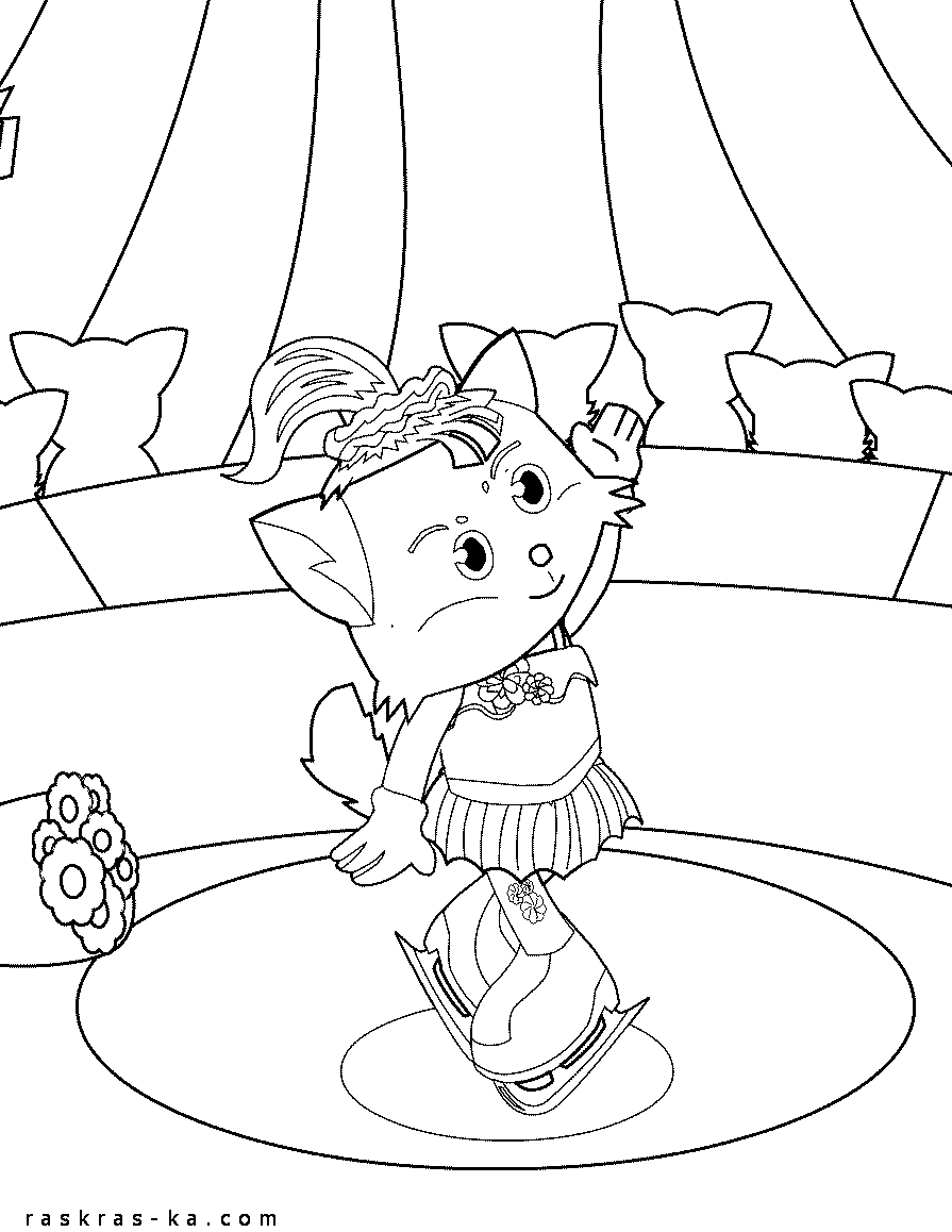 Раскраски про фигурное катание для печати