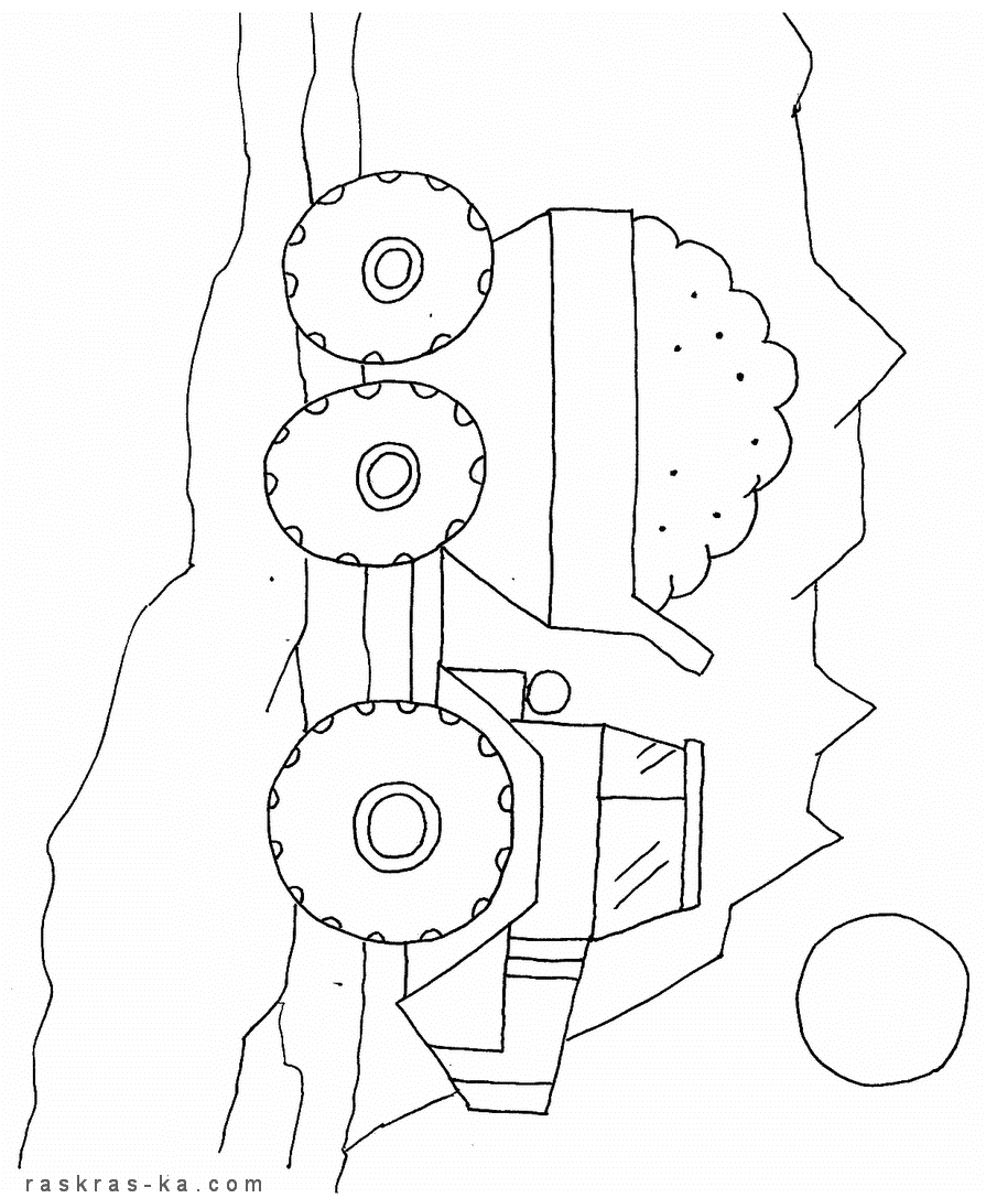 Раскраски для малышей. Грузовой транспорт