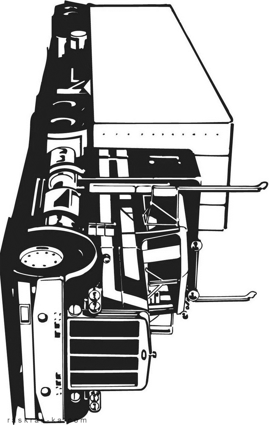 Раскраски для мальчиков бесплатно. Грузовик