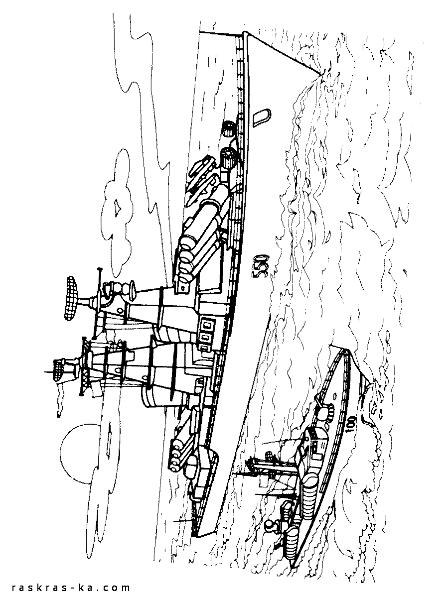 Корабли - картинки раскраски скачать