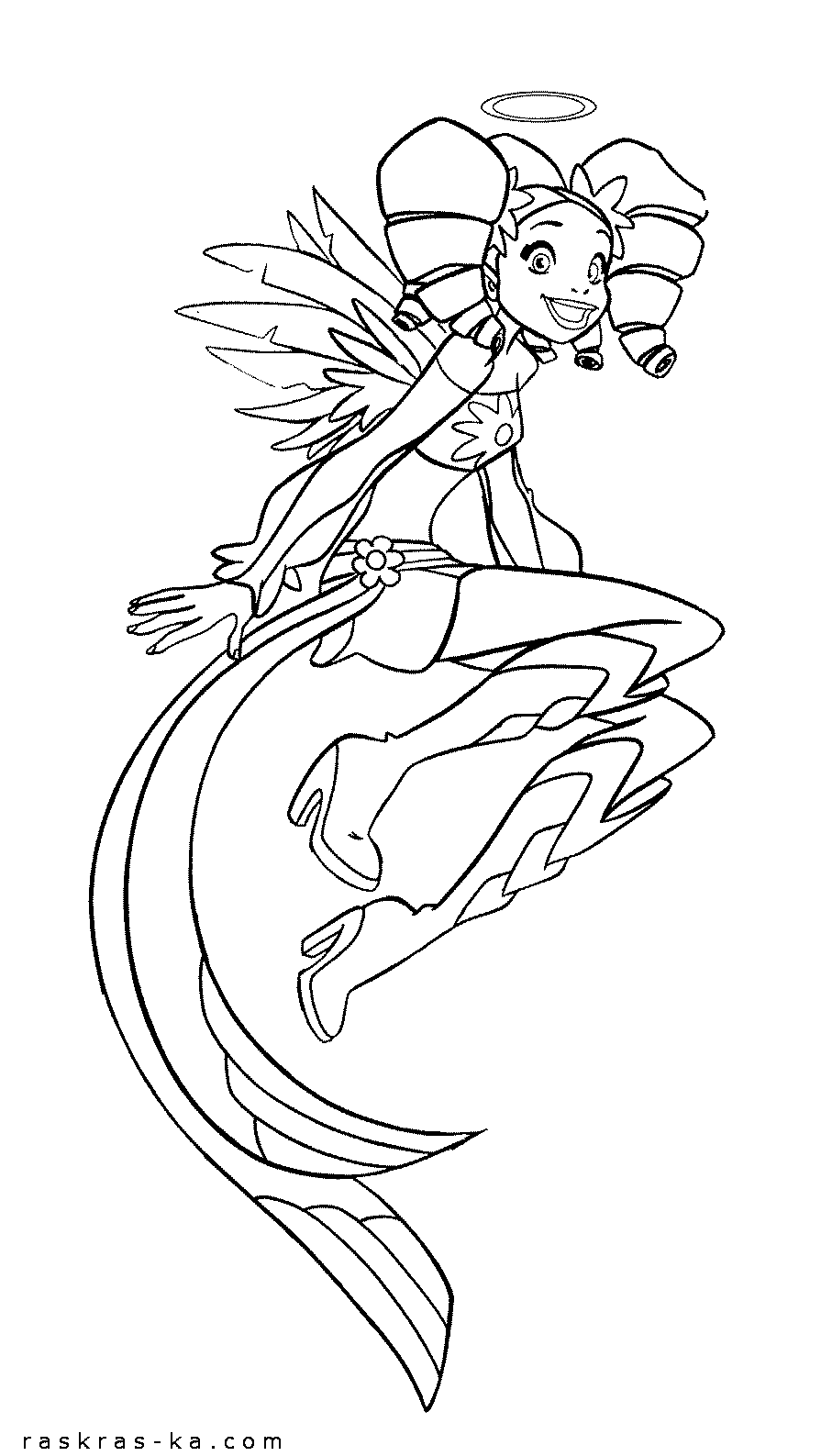 Ури - раскраски персонажей из мультсериала про Друзей ангелов