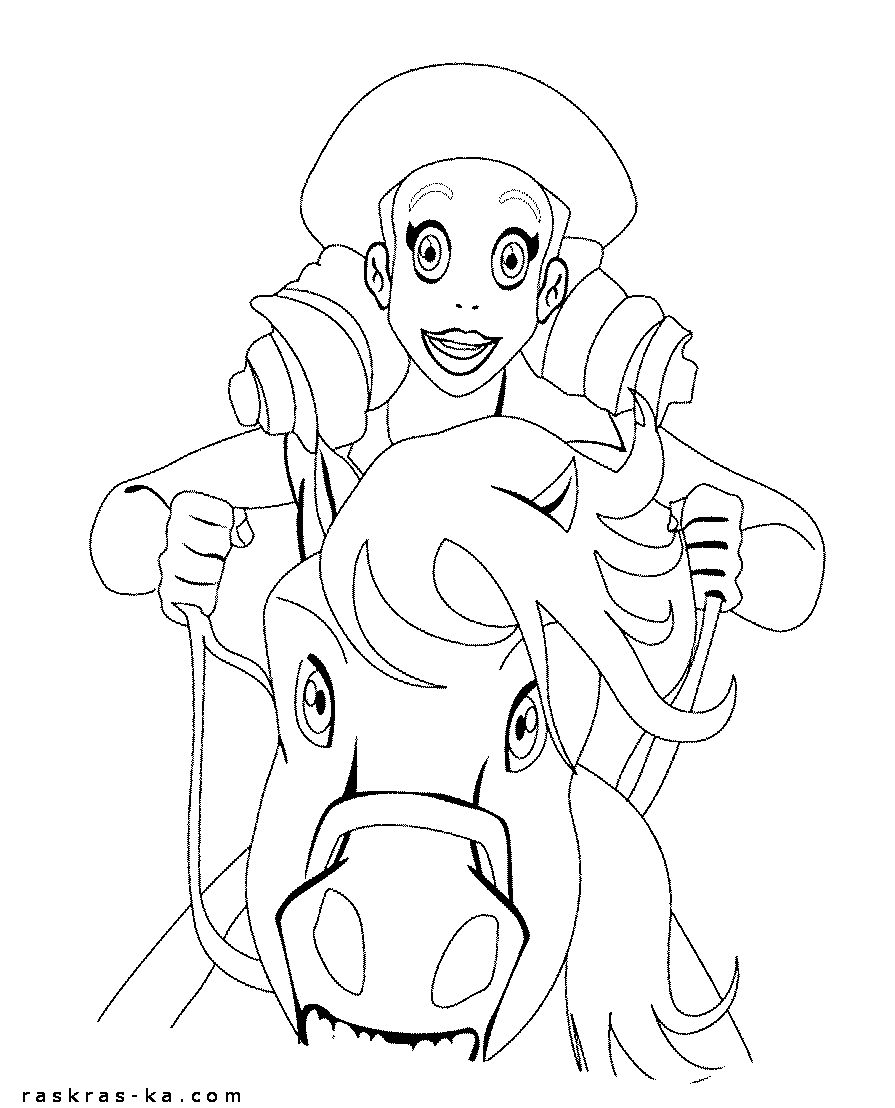 Картинки раскраски Друзья ангелов - Ури