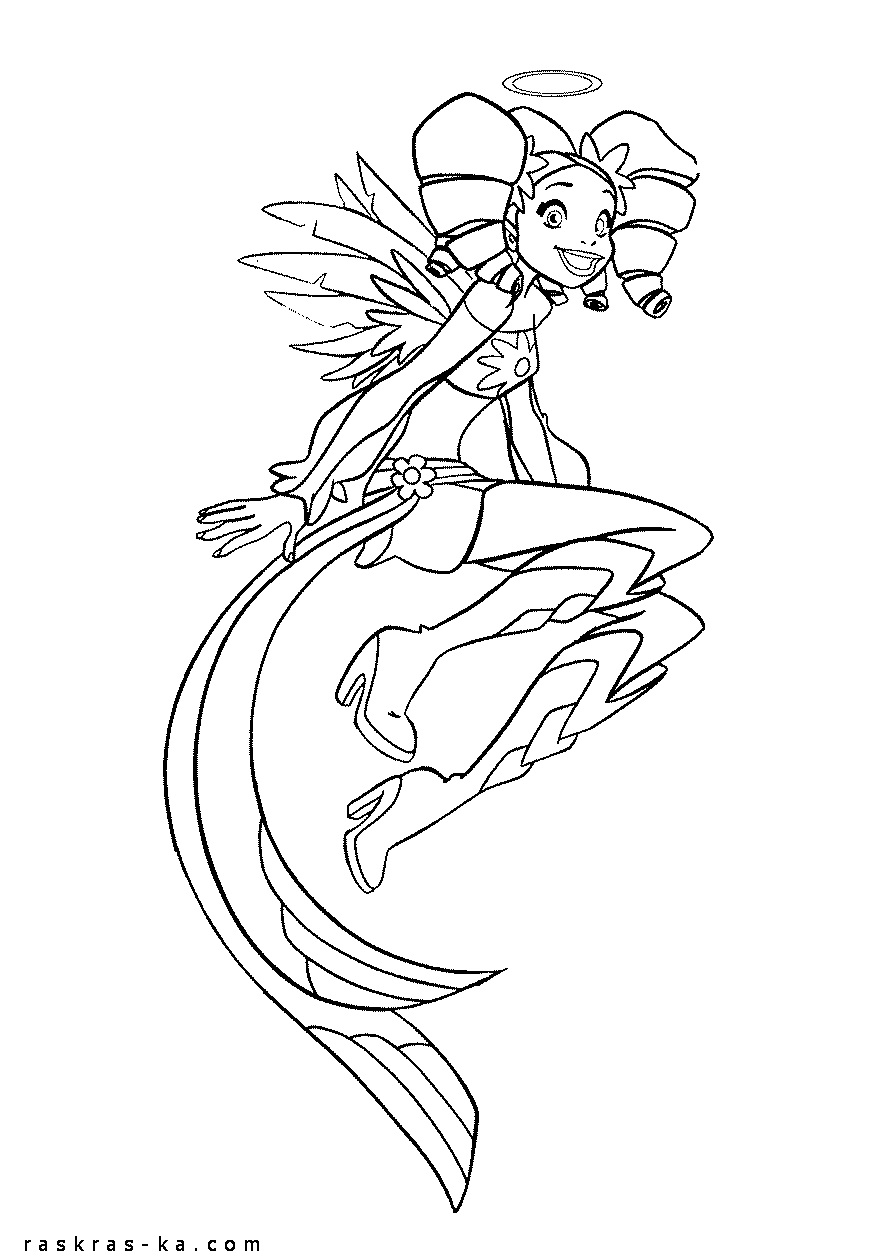 Раскраски бесплатные из мультика Друзья ангелов