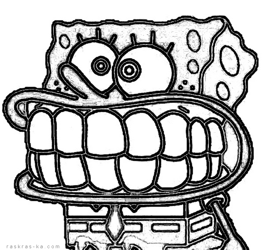 Размалевки Губка Боб. Закачать