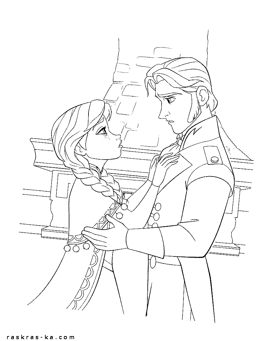 Раскраски из диснеевского мультика Холодное сердце