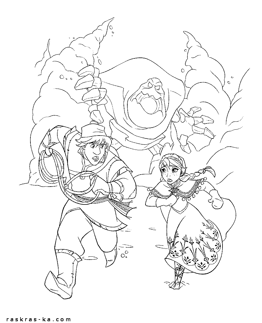 Холодное сердце - раскраски, фото скачать бесплатно