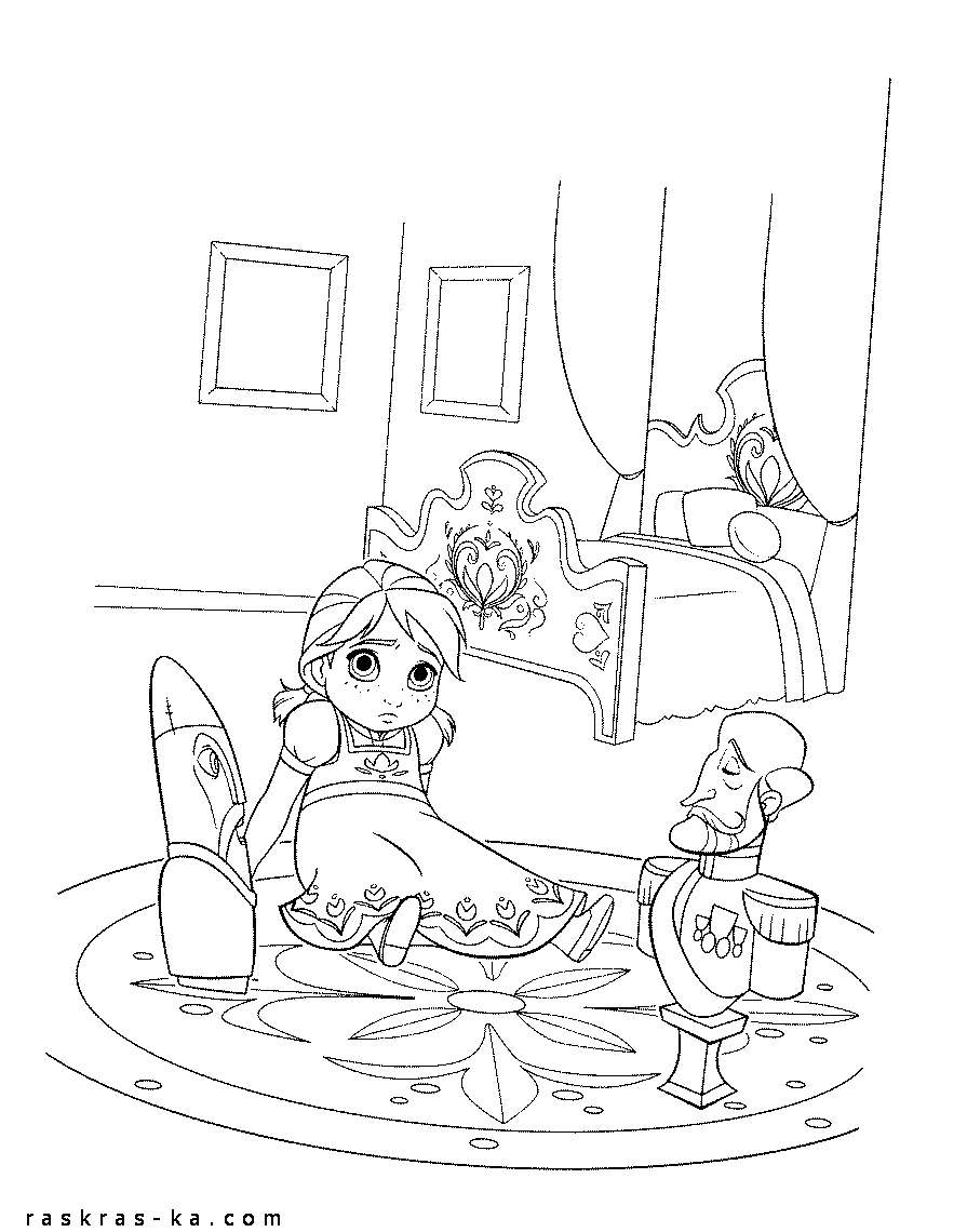 Раскраски из мультфильмов. Распечатать. Холодное сердце