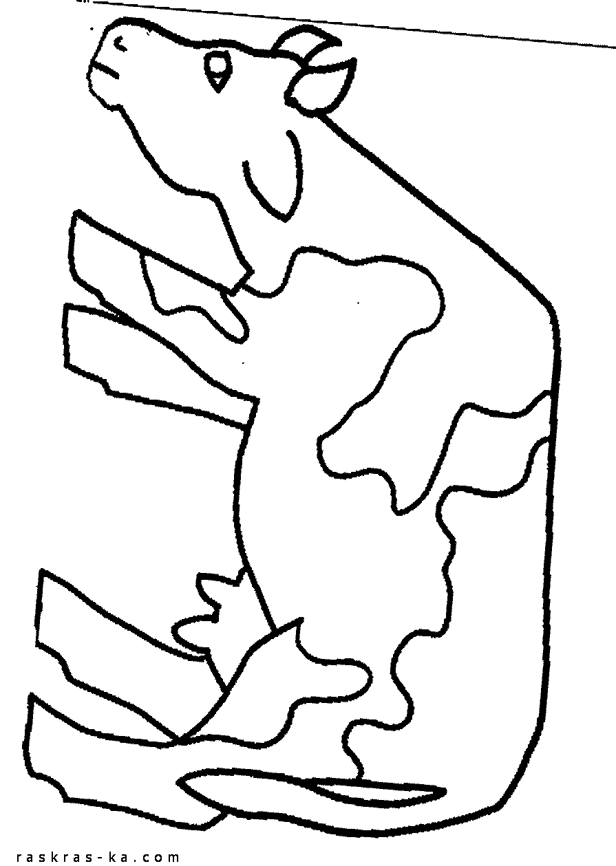 Раскраски коровы распечатать