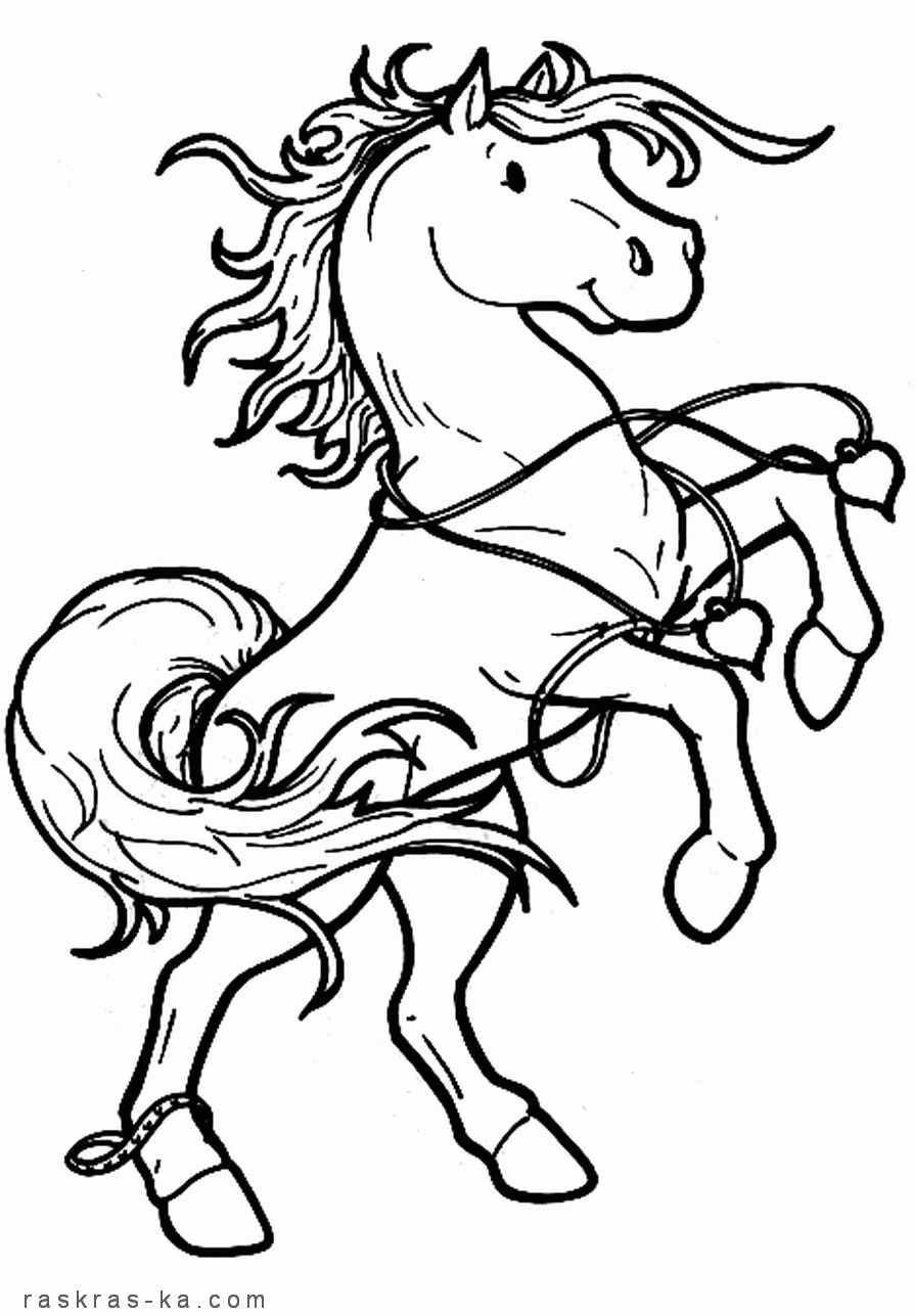Раскраски лошадей скачать
